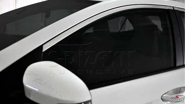 S-Dizayn Toyota Corolla Krom Cam Üst Çıtası 4 Prç. 2013-2018 - Resim 5