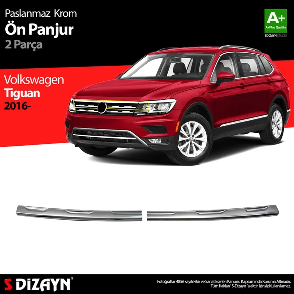 S-Dizayn VW Tiguan Krom Ön Panjur 2 Prç. 2016-2020 ürün görseli