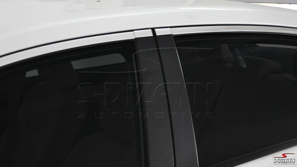 S-Dizayn Toyota Corolla Krom Cam Üst Çıtası 4 Prç. 2013-2018 - Resim 4