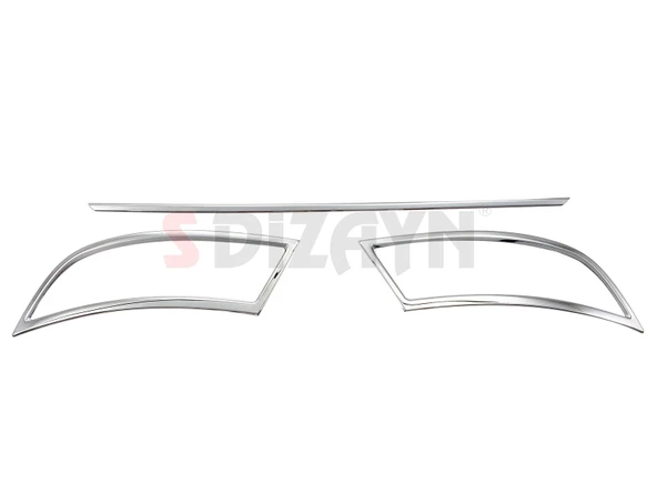 S-Dizayn Skoda Superb Krom Egzoz Çıkışı 3 Parça Set 2015-2019 - Resim 3