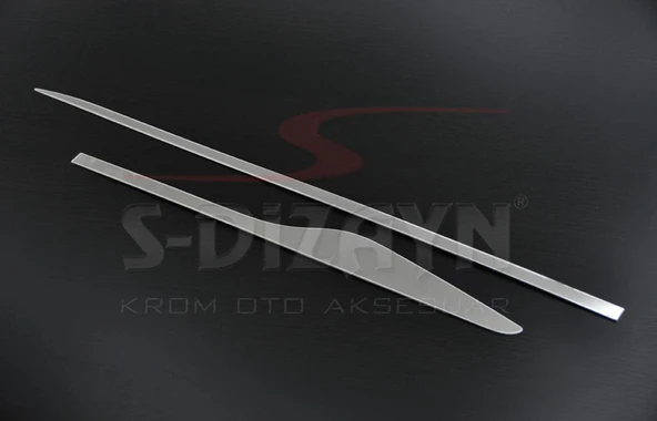 S-Dizayn Renault Clio 4 Sporttourer Krom Yan Kapı Çıtası 4 Prç. 2012-2019 - Resim 6