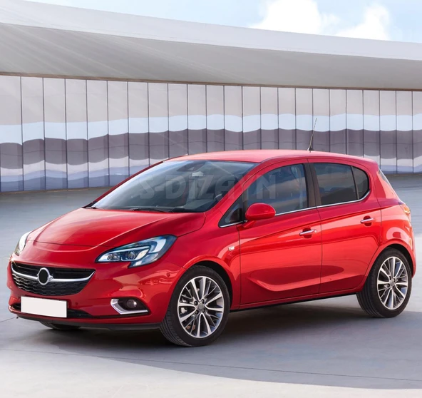 S-Dizayn Opel Corsa E Krom Cam Çıtası 6 Prç. 2015-2019 - Resim 5