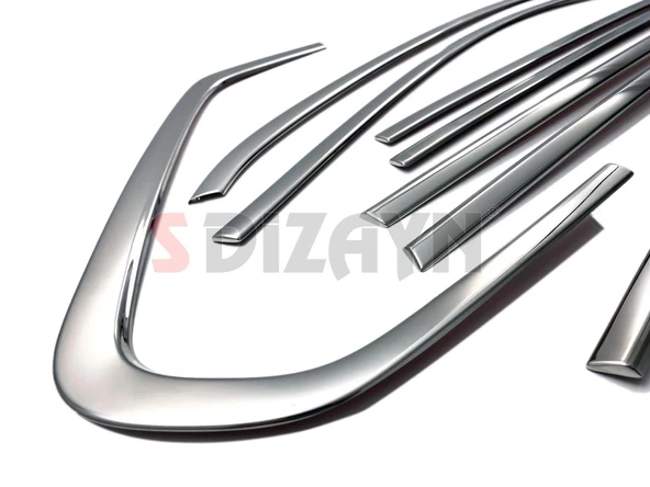 S-Dizayn VW Tiguan Krom Cam Çerçevesi 10 Prç. 2016-2024 A+ Kalite - Resim 3