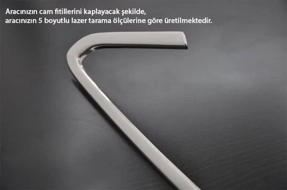 S-Dizayn Opel Astra J HB Krom Cam Çerçeve Seti 12 Prç 2010-2015 (Bütün-Formlu) A+ Kalite - Resim 11