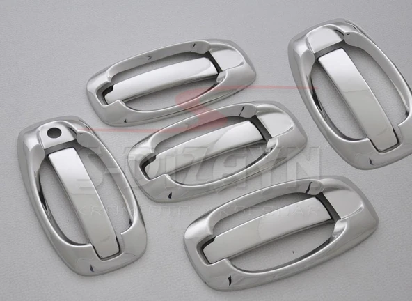 S-Dizayn Peugeot Bipper Krom Kapı Kolu 5 Kapı 10 Prç (Set) 2007-2017 - Resim 2