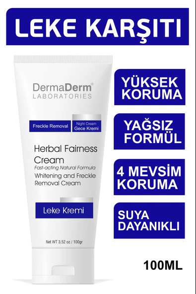 Dermaderm 2 Adet Spf 50+ Güneş Koruma Vitaminli Yüz ve Vücut Güneş Kremi 2 x 100ml ve 1 Adet Bitkisel Gece Leke Kremi 100 ml - 2