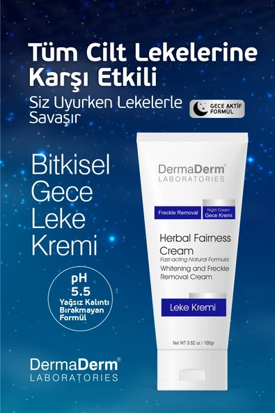 Dermaderm 2 Adet Spf 50+ Güneş Koruma Vitaminli Yüz ve Vücut Güneş Kremi 2 x 100ml ve 1 Adet Bitkisel Gece Leke Kremi 100 ml - 4