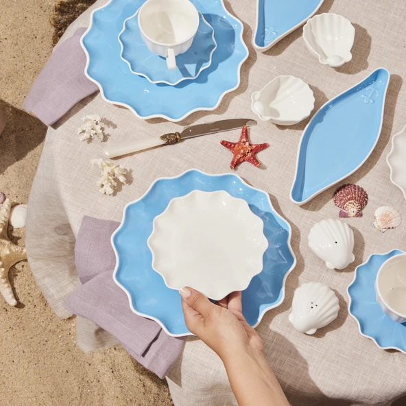 Karaca Forever Bone Marino 28 Parça 6 Kişilik Kahvaltı Takımı - Resim 3