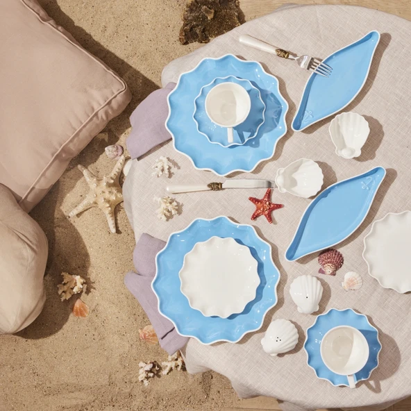 Karaca Forever Bone Marino 28 Parça 6 Kişilik Kahvaltı Takımı ürün görseli 1