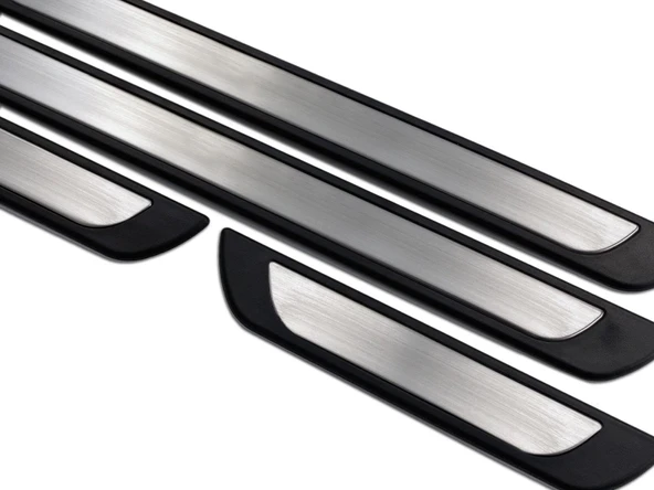 S-Dizayn Ford Fusion Krom Kapı Eşik Koruması Krom Line 2002-2011 4 Parça - Resim 4