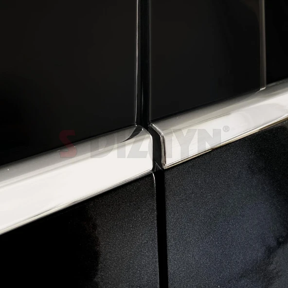 S-Dizayn Renault Megane 4 SD Krom Cam Çerçevesi 12 Prç. 2016 Üzeri A+ Kalite - Resim 4