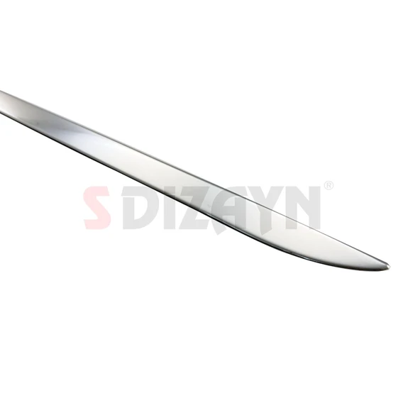 S-Dizayn Opel Combo E Krom Bagaj Camı Alt Çıtası 2018-2023 - Resim 4