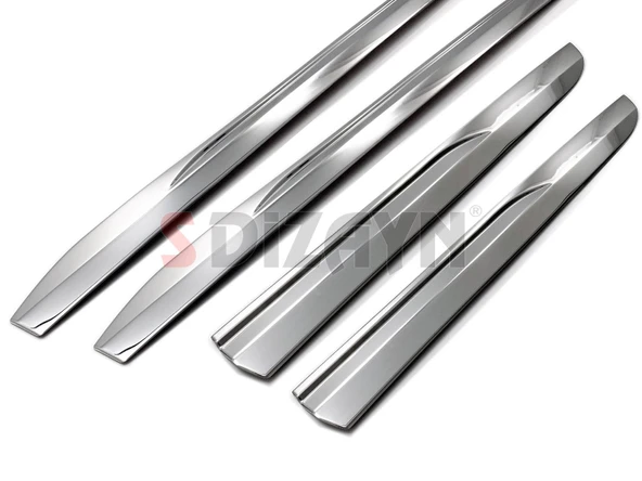 S-Dizayn Renault Clio 5 Krom Yan Kapı Çıtası 4 Prç. 2019 Üzeri - Resim 2