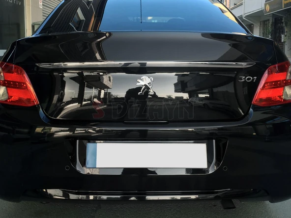 S-Dizayn Peugeot 301 Krom Bagaj Çıtası 2012-2017 - Resim 5