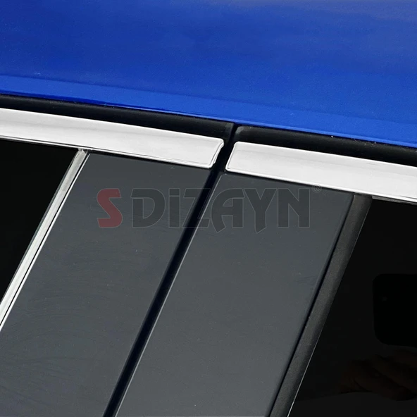 S-Dizayn Renault Clio 5 Krom Cam Çerçevesi 12 Prç. 2019 Üzeri A+ Kalite - Resim 11