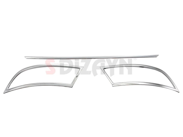 S-Dizayn Skoda Superb Krom Egzoz Çıkışı 3 Parça Set 2020-2023 - Resim 5