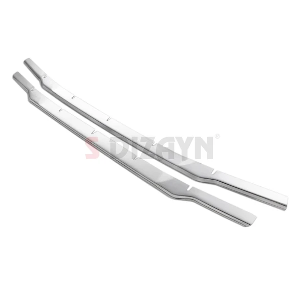 S-Dizayn Ford Courier Krom Ön Tampon Çıtası 2 Prç. 2018-2022 - Resim 3