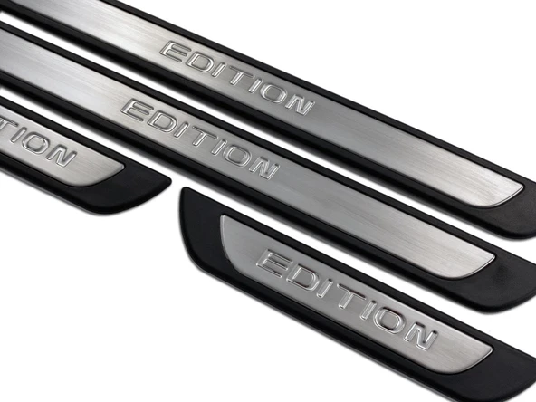 S-Dizayn Ford Fusion Krom Kapı Eşik Koruması Edition Line 2002-2011 4 Parça - Resim 4