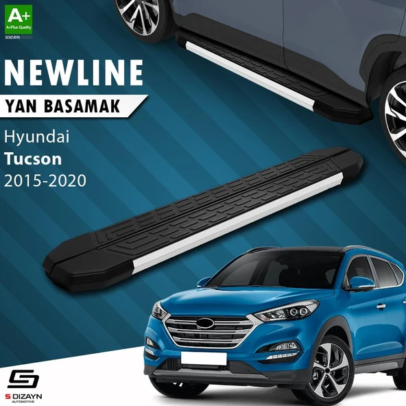 S-Dizayn Hyundai Tucson 3 NewLine Aluminyum Yan Basamak 173 Cm 2015-2020 A+ Kalite ürün görseli