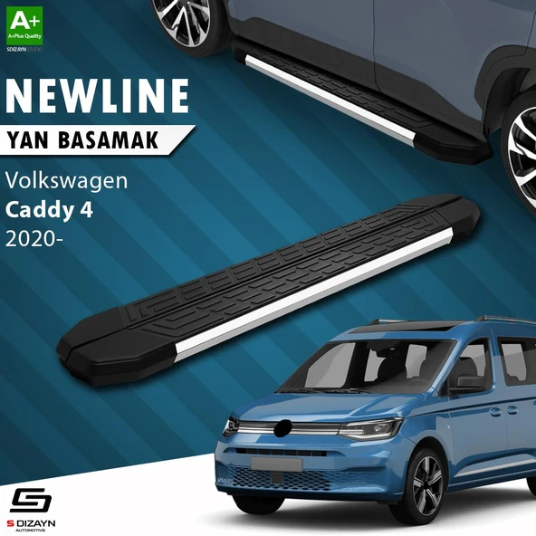 S-Dizayn VW Caddy 4 NewLine Krom Yan Basamak 193 Cm 2020 Üzeri A+ Kalite ürün görseli