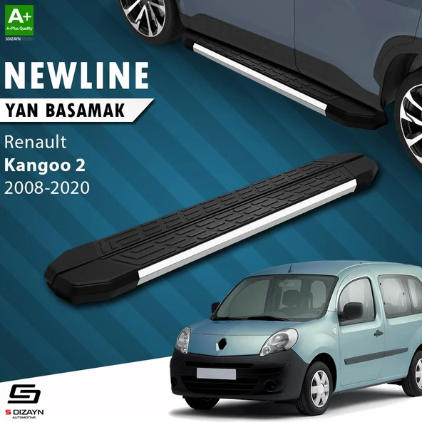 S-Dizayn Renault Kangoo 2 NewLine Krom Yan Basamak 193 Cm 2008-2020 A+ Kalite ürün görseli