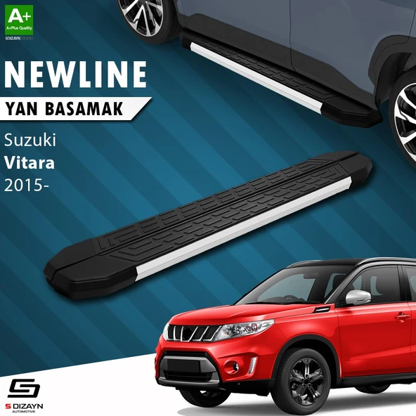 S-Dizayn Suzuki Vitara 4 NewLine Aluminyum Yan Basamak 163 Cm 2015 Üzeri A+ Kalite ürün görseli