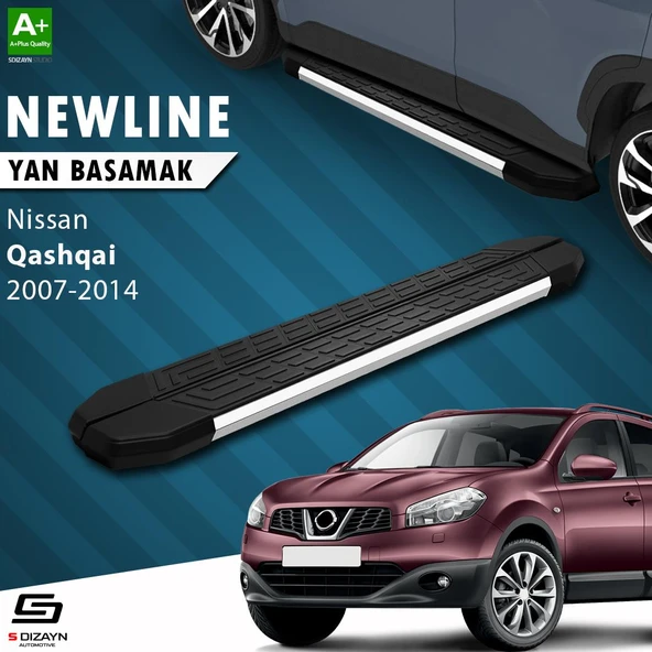S-Dizayn Nissan Qashqai NewLine Krom Yan Basamak 173 Cm 2007-2014 A+ Kalite ürün görseli
