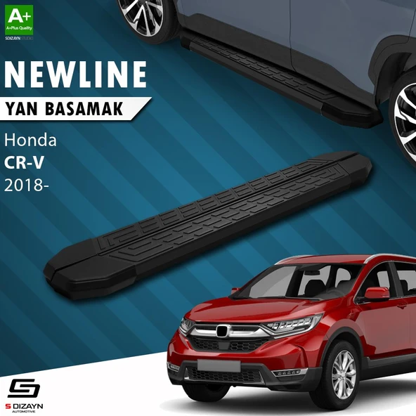 S-Dizayn Honda CR-V 5 NewLine Siyah Yan Basamak 173 Cm 2018-2022 A+ Kalite ürün görseli