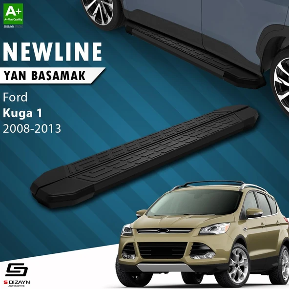 S-Dizayn Ford Kuga 1 NewLine Siyah Yan Basamak 183 Cm 2008-2012 A+ Kalite ürün görseli