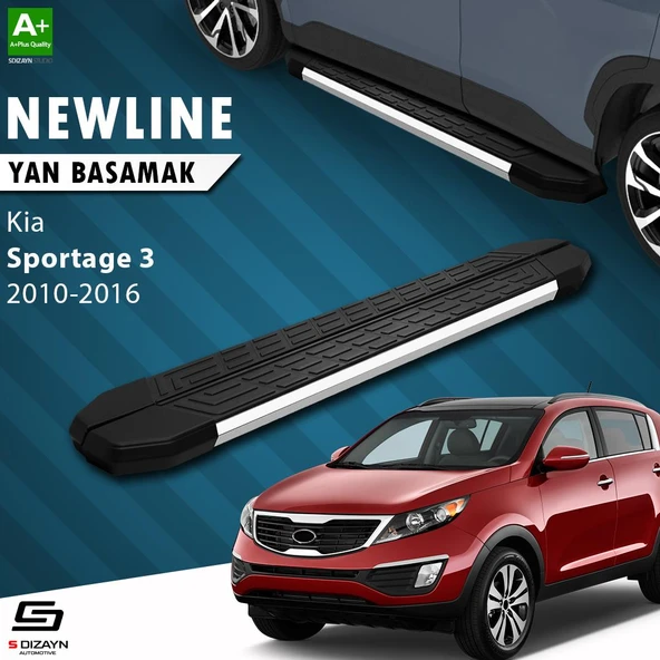 S-Dizayn Kia Sportage 3 NewLine Krom Yan Basamak 173 Cm 2010-2016 A+ Kalite ürün görseli