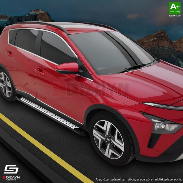 S-Dizayn Toyota Proace City Uzun Şase TrimLine Gri Yan Basamak 220 Cm 2018 Üzeri A+ Kalite - Resim 5