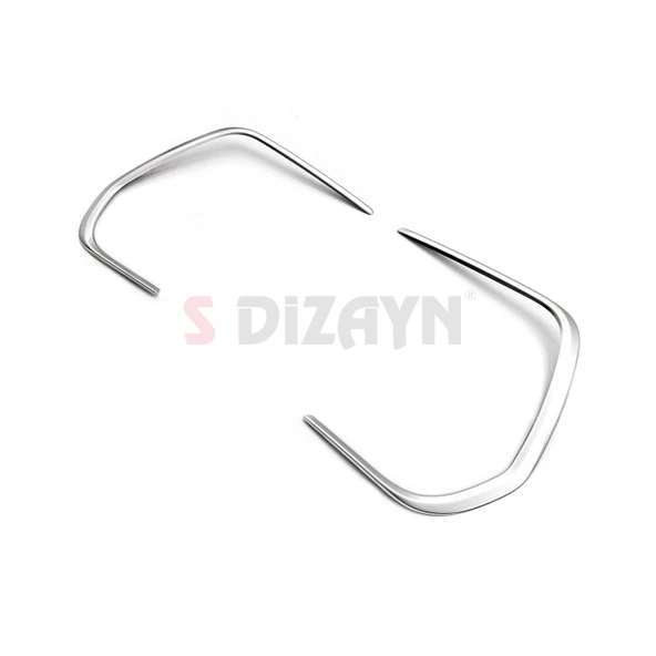 S-Dizayn VW Tiguan Krom Sis Çerçevesi 2 Prç. 2020-2024 - Resim 3