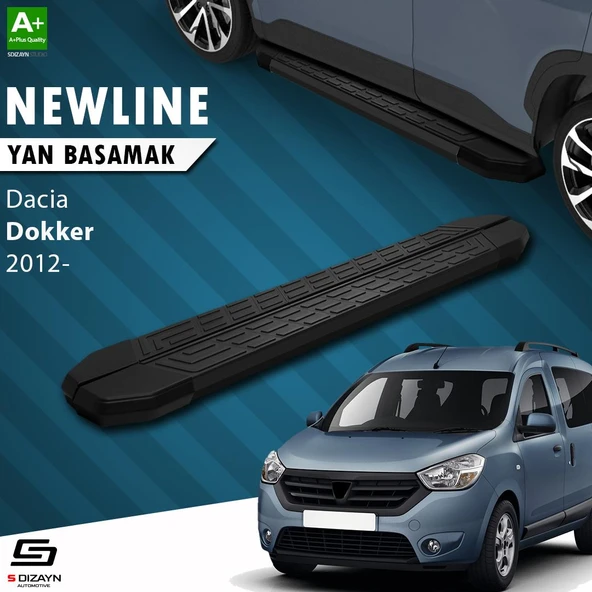 S-Dizayn Dacia Dokker NewLine Siyah Yan Basamak 203 Cm 2012 Üzeri A+ Kalite ürün görseli