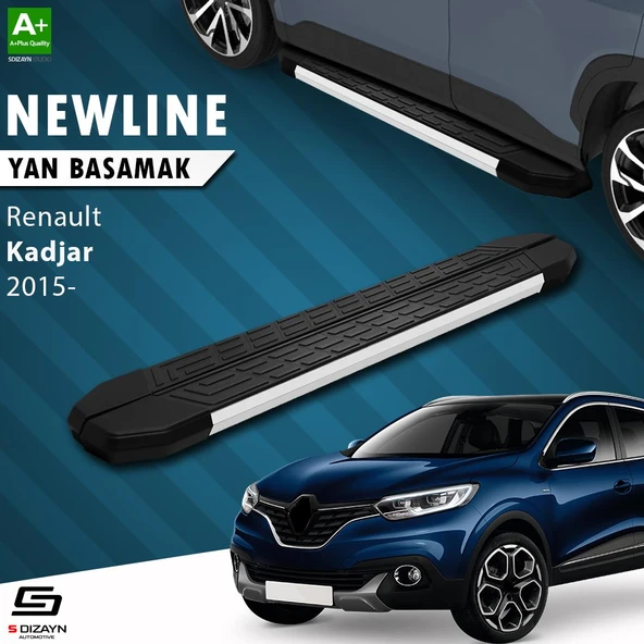 S-Dizayn Renault Kadjar NewLine Aluminyum Yan Basamak 173 Cm 2015-2022 A+ Kalite ürün görseli
