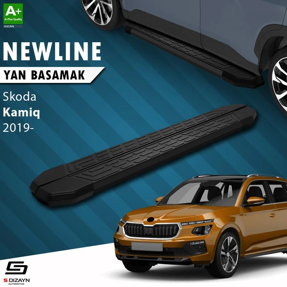 S-Dizayn Skoda Kamiq NewLine Siyah Yan Basamak 183 Cm 2019 Üzeri A+ Kalite ürün görseli