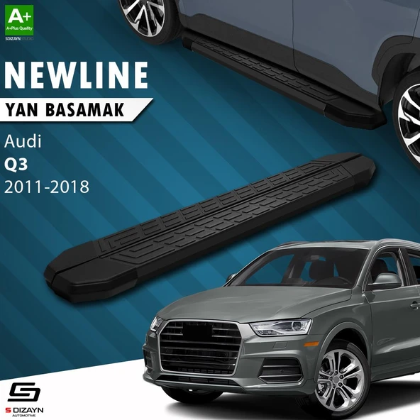 S-Dizayn Audi Q3 8U NewLine Siyah Yan Basamak 173 Cm 2011-2018 A+ Kalite ürün görseli