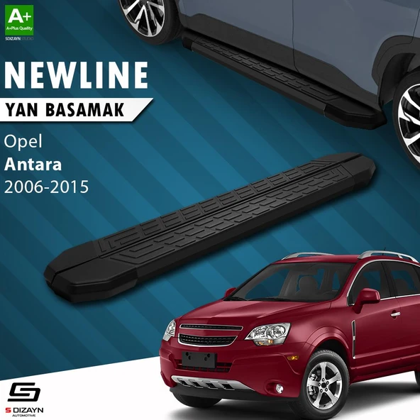 S-Dizayn Opel Antara NewLine Siyah Yan Basamak 183 Cm 2006-2015 A+ Kalite ürün görseli