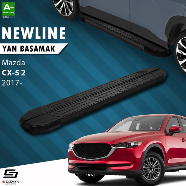 S-Dizayn Mazda CX-5 2 NewLine Siyah Yan Basamak 183 Cm 2017 Üzeri A+ Kalite ürün görseli