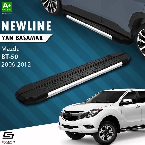 S-Dizayn Mazda BT-50 Pick-Up NewLine Krom Yan Basamak 193 Cm 2006-2012 A+ Kalite ürün görseli