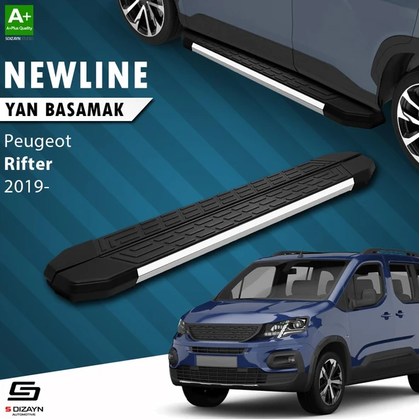 S-Dizayn Peugeot Rifter NewLine Krom Yan Basamak 203 Cm 2019 Üzeri A+ Kalite ürün görseli