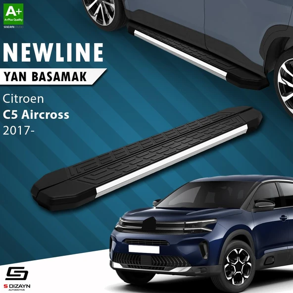 S-Dizayn Citroen C5 Aircross NewLine Krom Yan Basamak 193 Cm 2017 Üzeri A+ Kalite ürün görseli