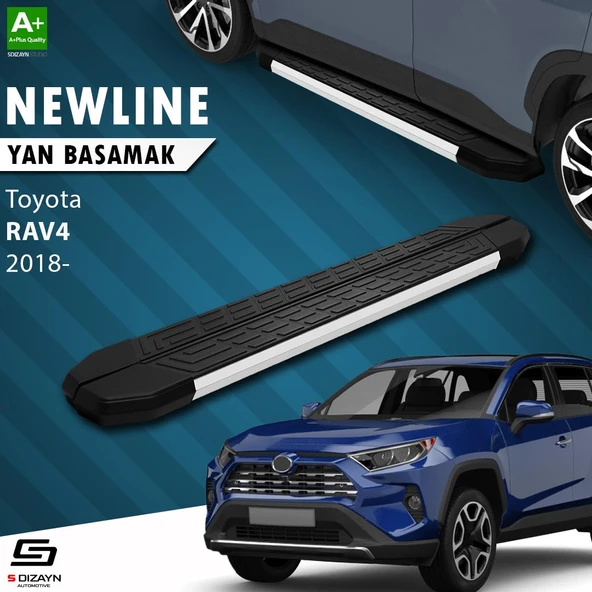 S-Dizayn Toyota RAV 4 5 NewLine Aluminyum Yan Basamak 173 Cm 2018 Üzeri A+ Kalite ürün görseli