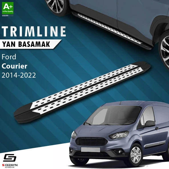 S-Dizayn Ford Courier TrimLine Gri Yan Basamak 176 Cm 2014-2022 A+ Kalite ürün görseli