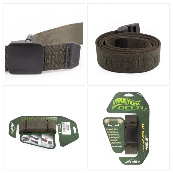 Evolite Outdoor Stretch Kemer 4cm - Haki - 4