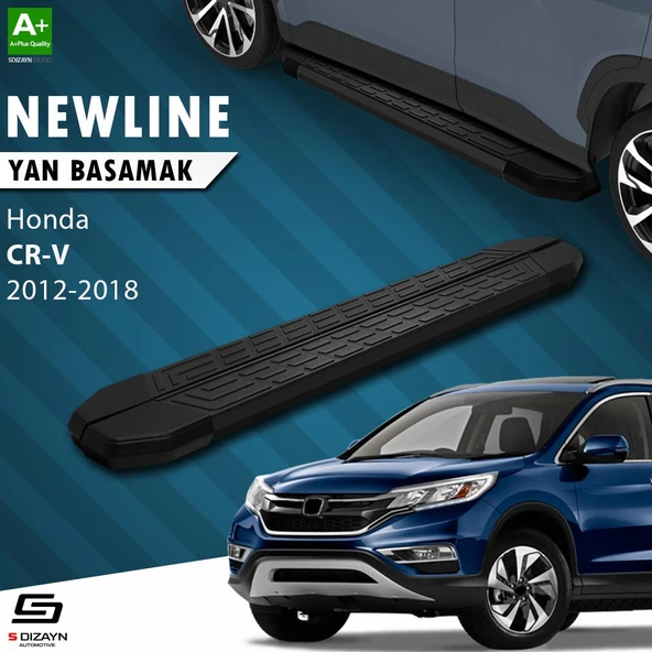 S-Dizayn Honda CR-V 4 NewLine Siyah Yan Basamak 173 Cm 2012-2018 A+ Kalite ürün görseli