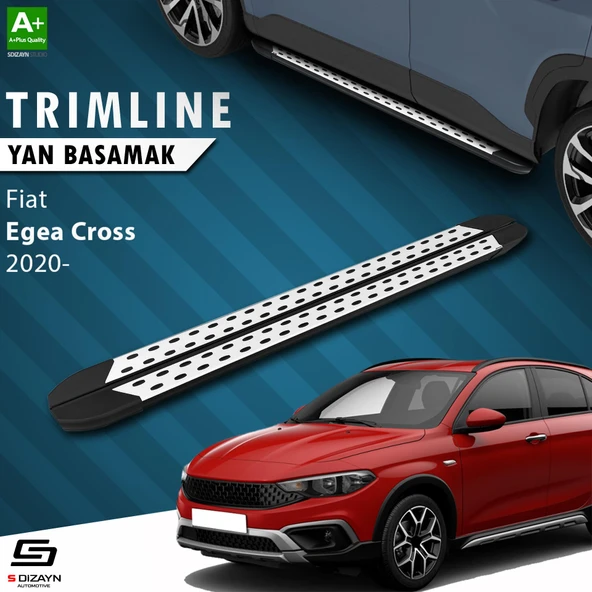 S-Dizayn Fiat Egea Cross TrimLine Gri Yan Basamak 190 Cm 2020 Üzeri A+ Kalite ürün görseli