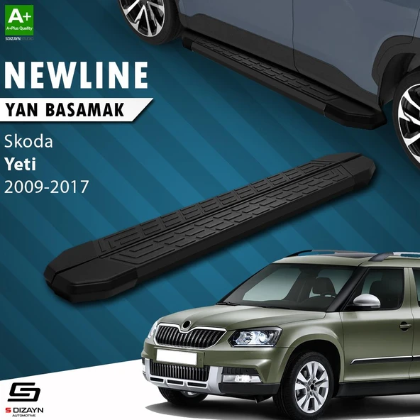 S-Dizayn Skoda Yeti NewLine Siyah Yan Basamak 173 Cm 2009-2017 A+ Kalite ürün görseli