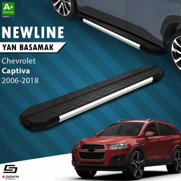 S-Dizayn Chevrolet Captiva NewLine Krom Yan Basamak 183 Cm 2006-2018 A+ Kalite ürün görseli