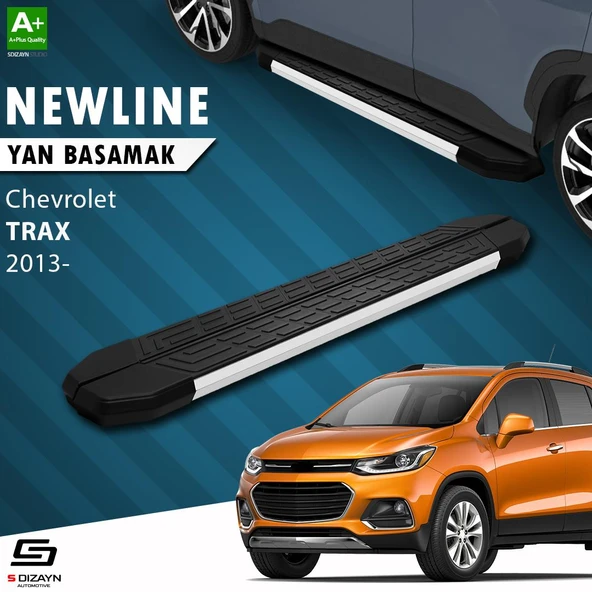 S-Dizayn Chevrolet Trax NewLine Aluminyum Yan Basamak 163 Cm 2013-2022 A+ Kalite ürün görseli