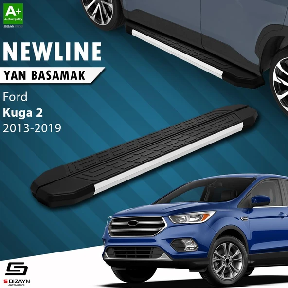 S-Dizayn Ford Kuga 2 NewLine Aluminyum Yan Basamak 183 Cm 2013-2019 A+ Kalite ürün görseli